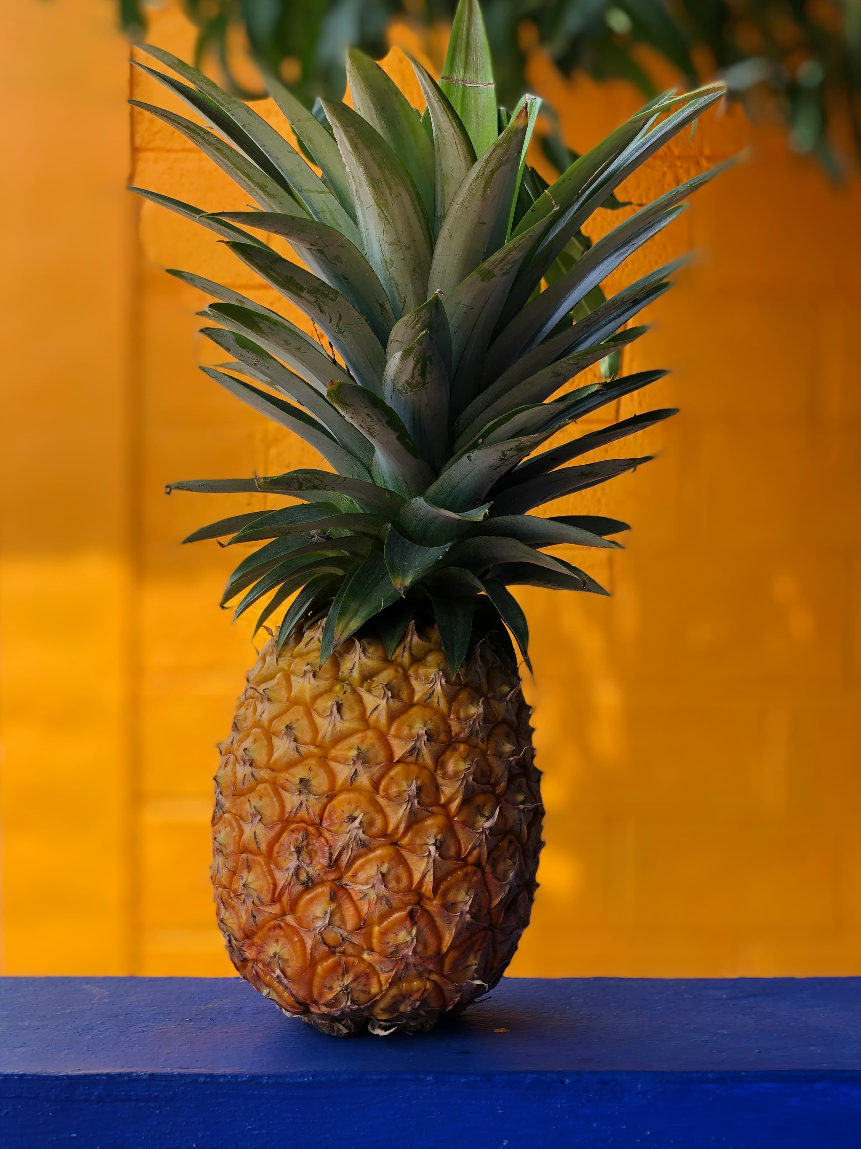 A whole golden pineapple